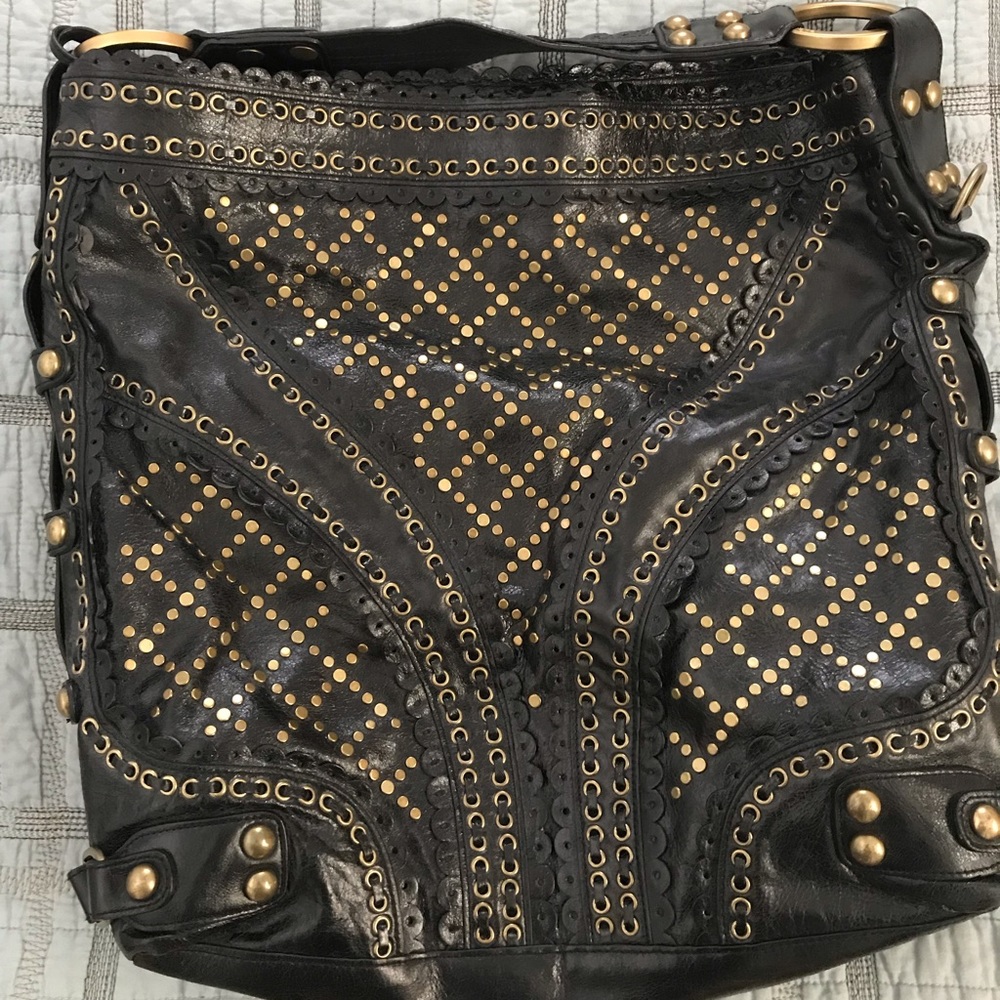 Rare leather Isabella Fiore hobo bag